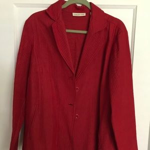 Red jacket Coldwater Creek size 18 like new
